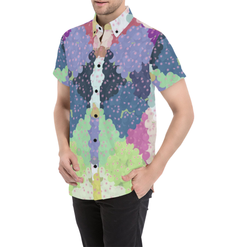 Colored Balls by Artdream Men's All Over Print Short Sleeve Shirt (Model T53)