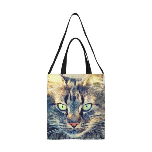 cat Simba All Over Print Canvas Tote Bag/Medium (Model 1698)
