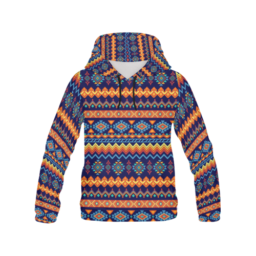 Awesome Ethnic Boho Design All Over Print Hoodie for Men/Large Size (USA Size) (Model H13)