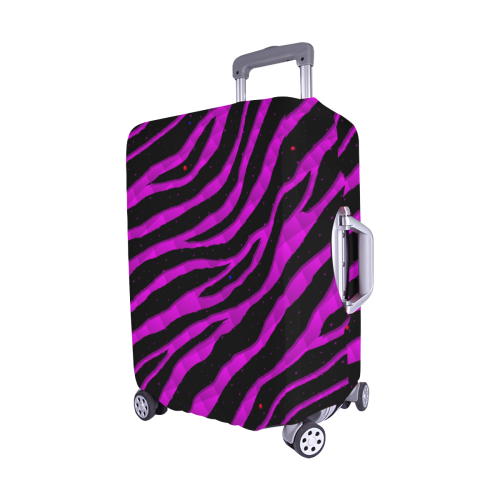 Ripped SpaceTime Stripes - Pink Luggage Cover/Medium 22"-25"