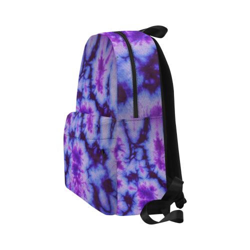 tie dye in shades of blue and purple Unisex Classic Backpack (Model 1673)
