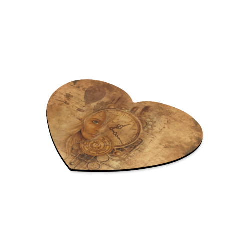 A Time Travel Of STEAMPUNK 1 Heart-shaped Mousepad