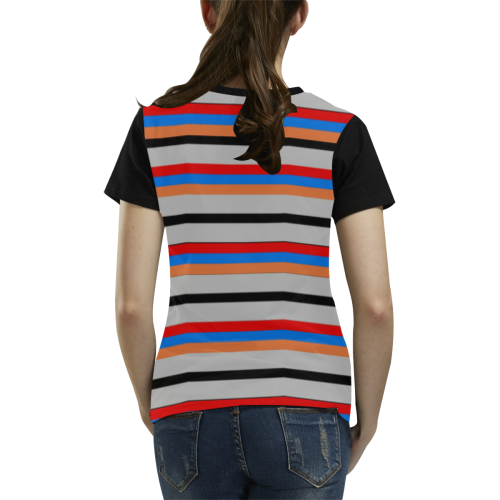 Armenian Flag All Over Print T-shirt for Women/Large Size (USA Size) (Model T40)