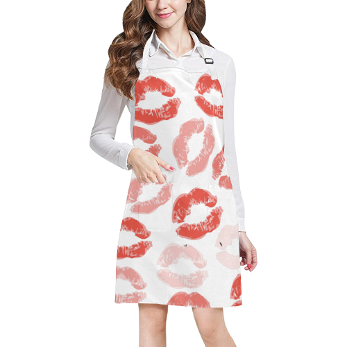 Blowing Kisses All Over Print Apron
