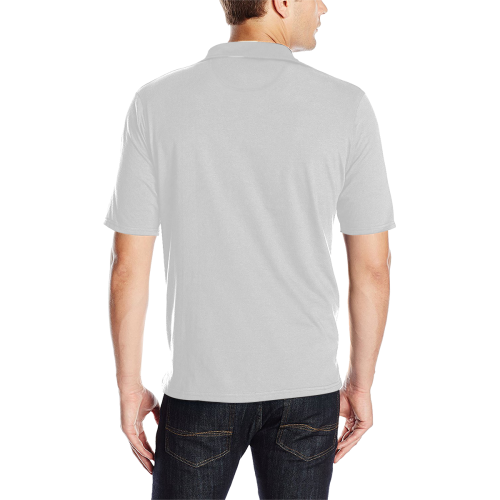 color gainsboro Men's All Over Print Polo Shirt (Model T55)