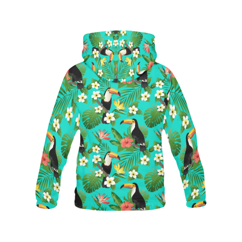 Tropical Summer Toucan Pattern All Over Print Hoodie for Men (USA Size) (Model H13)