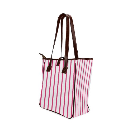 Boat Stripe Deep Pink Classic Tote Bag (Model 1644)