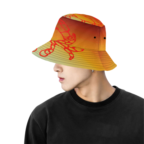 SUN CRABZ All Over Print Bucket Hat for Men