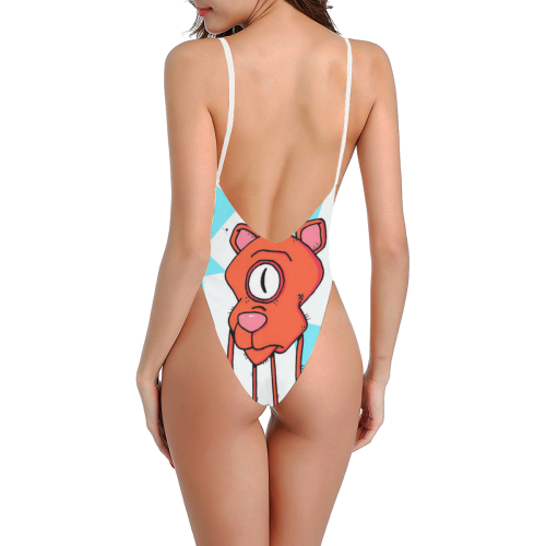 mondayblues Sexy Low Back One-Piece Swimsuit (Model S09)
