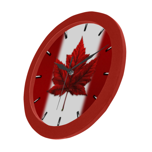 Canada Flag Souvenir Wall Clocks Circular Plastic Wall clock