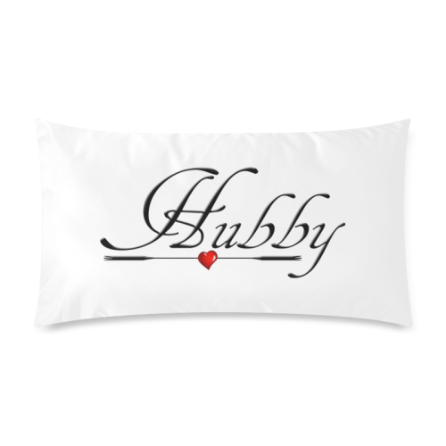 For the Husband - Hubby Custom Rectangle Pillow Case 20"x36" (one side)