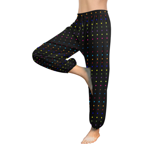 Dots & Colors Modern, Colorful pattern design Women's All Over Print Harem Pants (Model L18)