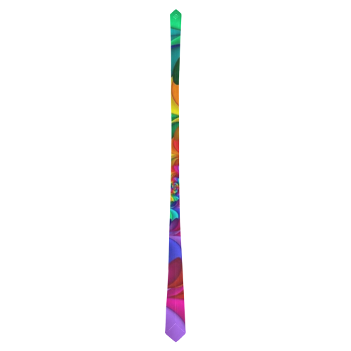 RAINBOW CANDY SWIRL Classic Necktie (Two Sides)