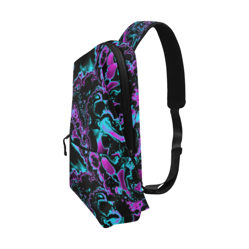 power fractal B by JamColors Chest Bag (Model 1678)