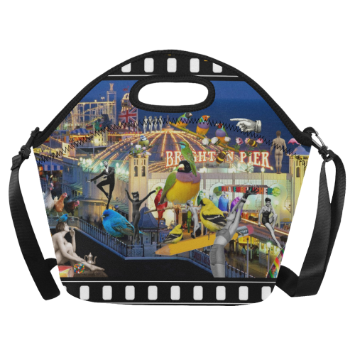 Welcome to Brighton Neoprene Lunch Bag/Large (Model 1669)
