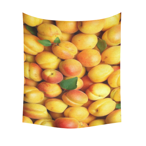 peach Cotton Linen Wall Tapestry 51"x 60"