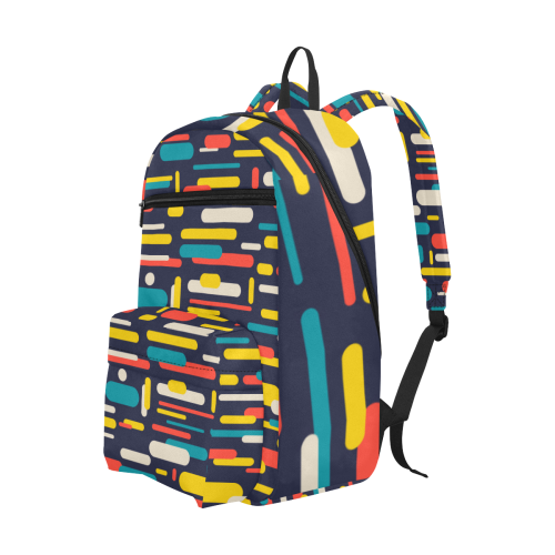 Colorful Rectangles Large Capacity Travel Backpack (Model 1691)