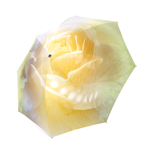Soft yellow roses Foldable Umbrella (Model U01)
