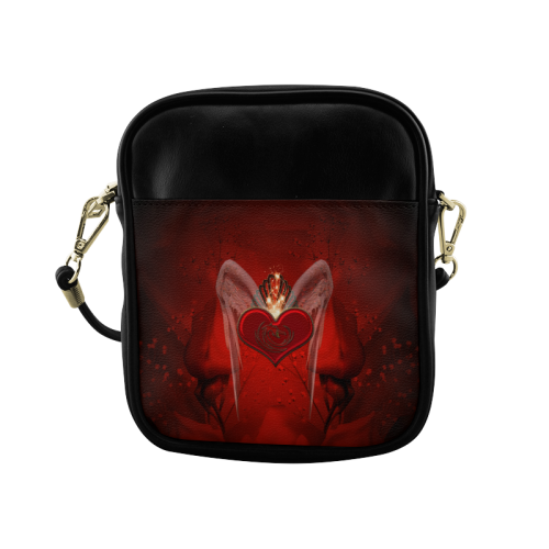 Heart with wings Sling Bag (Model 1627)