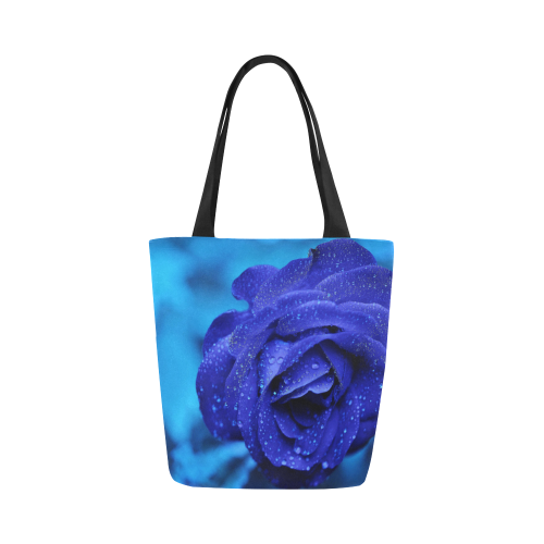Blue rose Canvas Tote Bag (Model 1657)