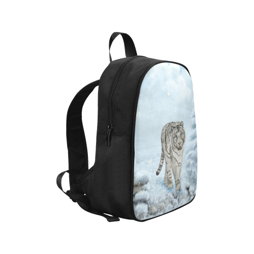 Wonderful siberian tiger Fabric School Backpack (Model 1682) (Medium)