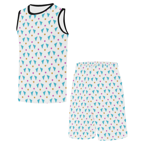 Funny Doodle Pattern 2C by JamColors All Over Print Basketball Uniform