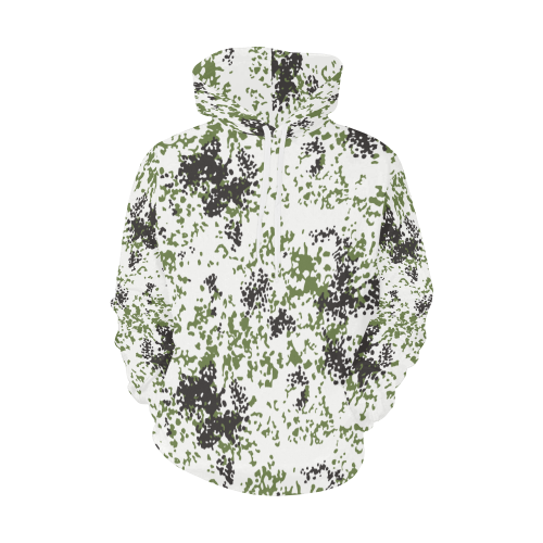 snow flecktarn  Schneetarn Fleck camouflage All Over Print Hoodie for Men (USA Size) (Model H13)
