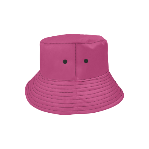 pink All Over Print Bucket Hat for Men