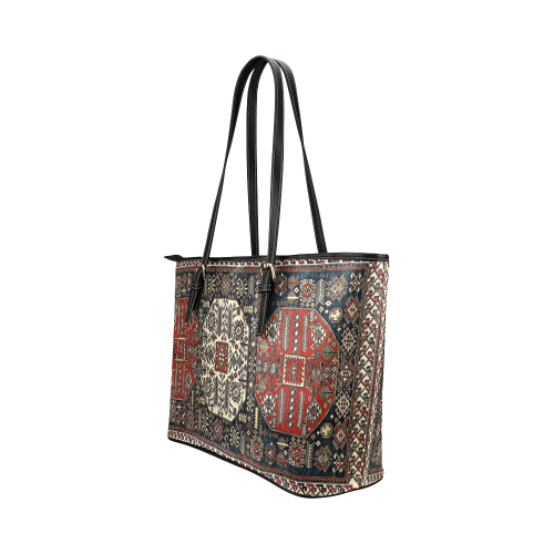 Armenian FOlk Art Leather Tote Bag/Small (Model 1651)