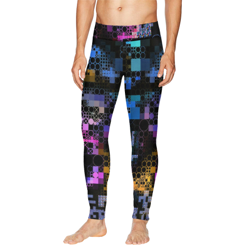funny mix of shapes 1B by JamColors Men's All Over Print Leggings (Model L38)