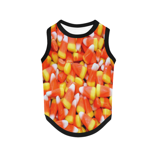 Halloween Candy Corn All Over Print Pet Tank Top
