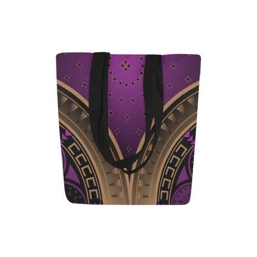 Horse War Shield (Purple) Canvas Tote Bag (Model 1657)