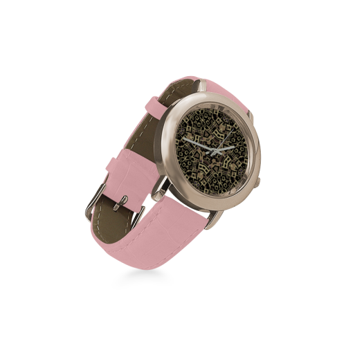 Mechanical Watch - Women's Rose Gold Leather Strap Watch(Model 201)