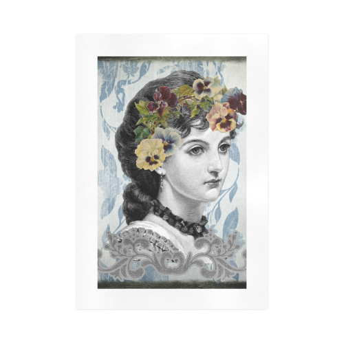 Vintage Lady Art Print 16‘’x23‘’