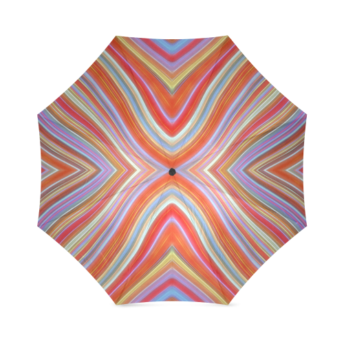 Wild Wavy X Lines I Foldable Umbrella (Model U01)