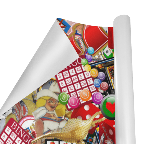 Gamblers Delight - Las Vegas Icons Gift Wrapping Paper 58"x 23" (1 Roll)
