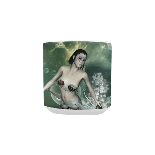 Awesome mermaid in the deep ocean Heart-shaped Morphing Mug