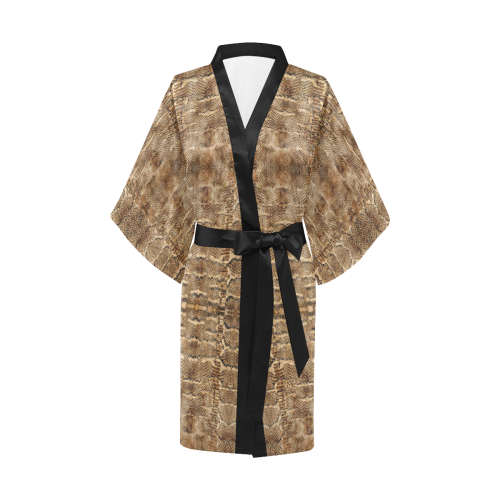 Glamour Golden Python Kimono Robe
