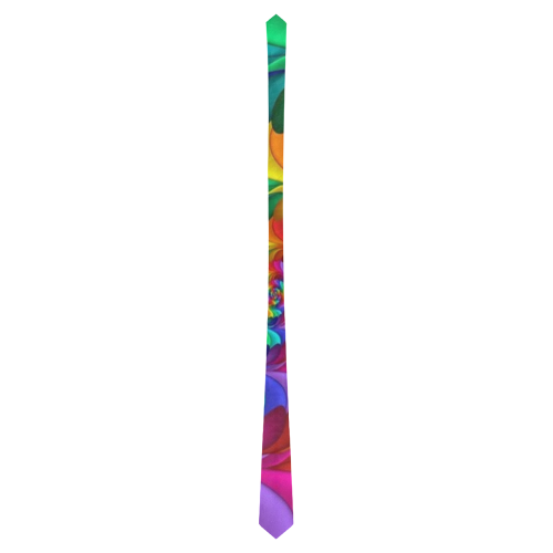 RAINBOW CANDY SWIRL Classic Necktie (Two Sides)