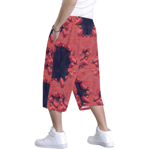 Wall by Nico Bielow Men's All Over Print Baggy Shorts (Model L37)