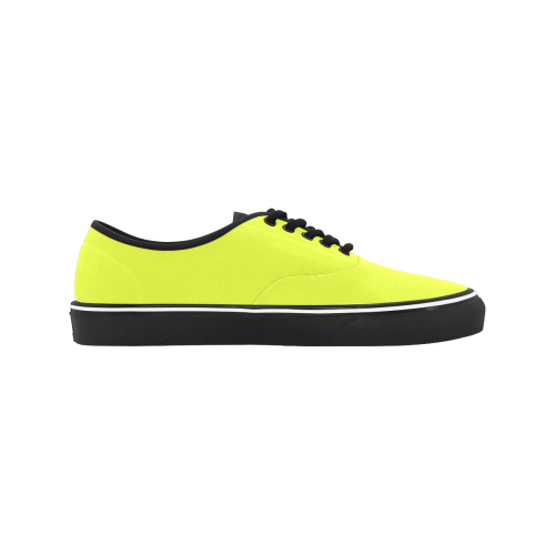 color luis lemon Classic Women's Canvas Low Top Shoes (Model E001-4)