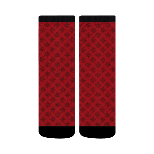 Canada Souvenir Socks Cool Red Crew Socks