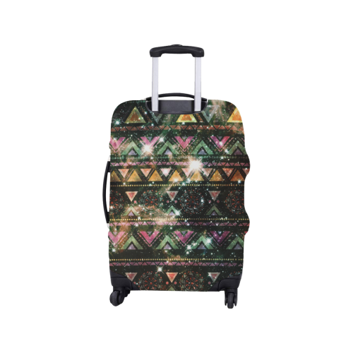 Native American Ornaments Watercolor Galaxy Patter Luggage Cover/Small 18"-21"