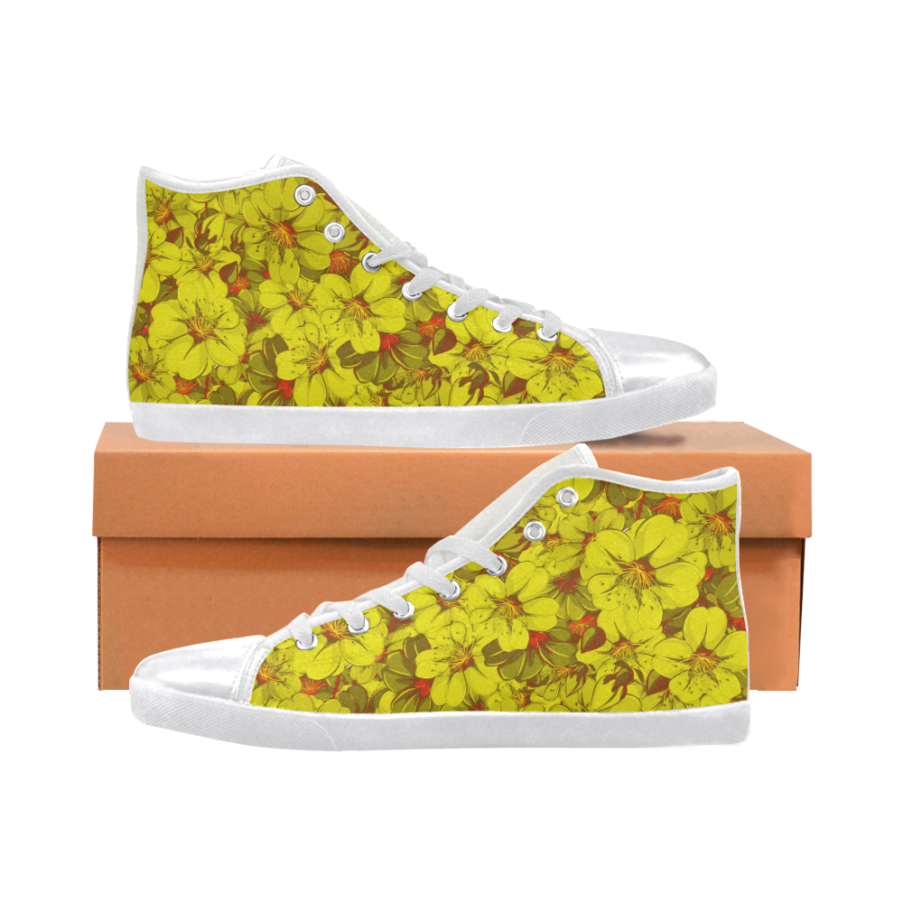 yellow flower shoes