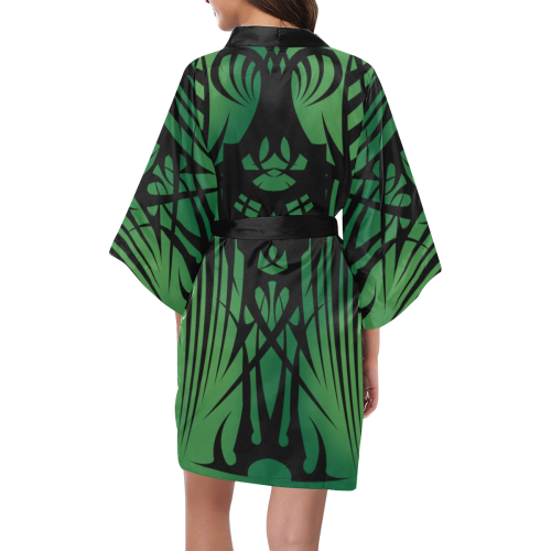 Green Tribal Kimono Robe Kimono Robe