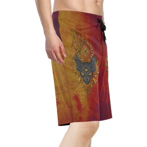 Awesome Magic Cat Men's All Over Print Board Shorts (Model L16)