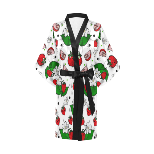 Strawberry by Nico Bielow Kimono Robe