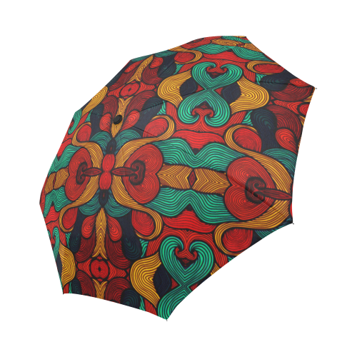 psychedelic art Auto-Foldable Umbrella (Model U04)