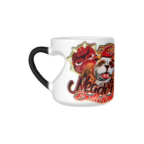 Meadville Bulldogs - Curtain Heart-shaped Morphing Mug