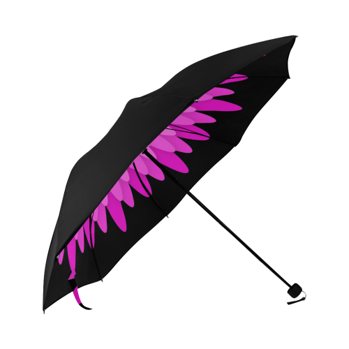 Flower Of Paper Cut - Pink Anti-UV Foldable Umbrella (Underside Printing) (U07)